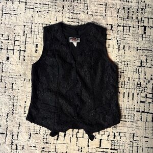 Black Lace Vest